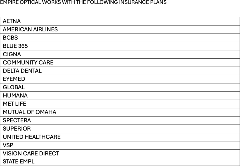 Insurance List